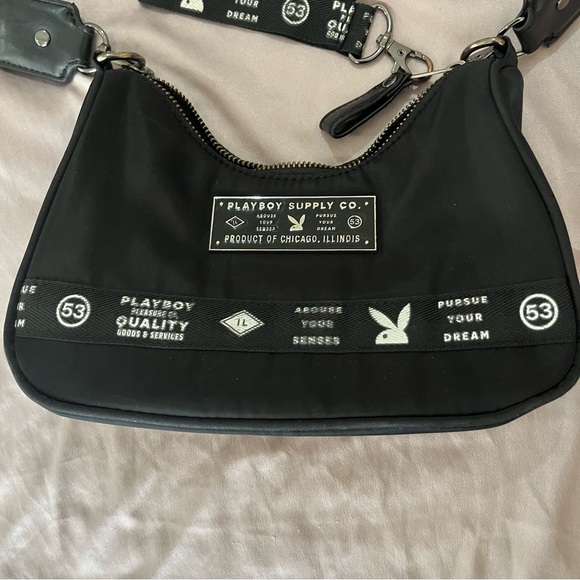 Black Playboy Crossbody Bag - Picture 2 of 6